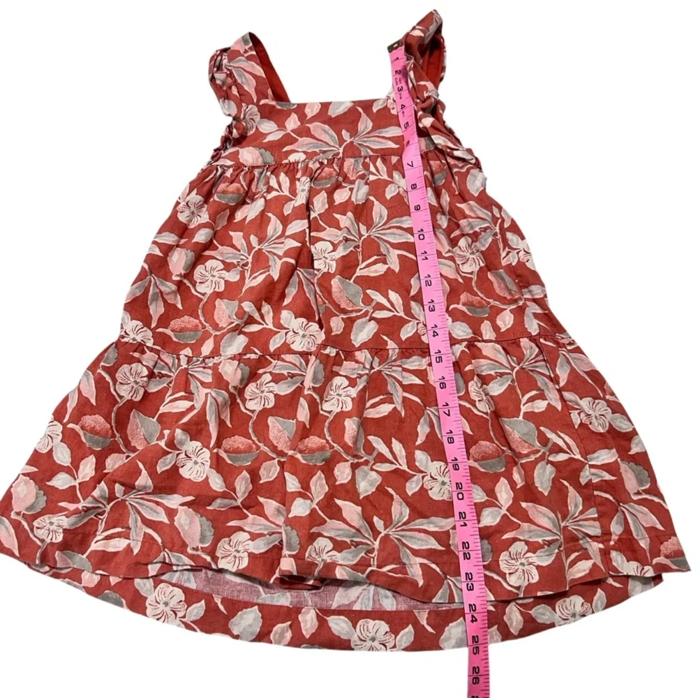 Faherty Girls Tiered Floral Flowy Beach Vacation Casual size 5